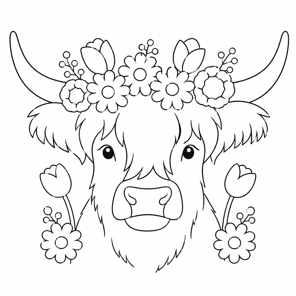 Highland Cow Paint Kit