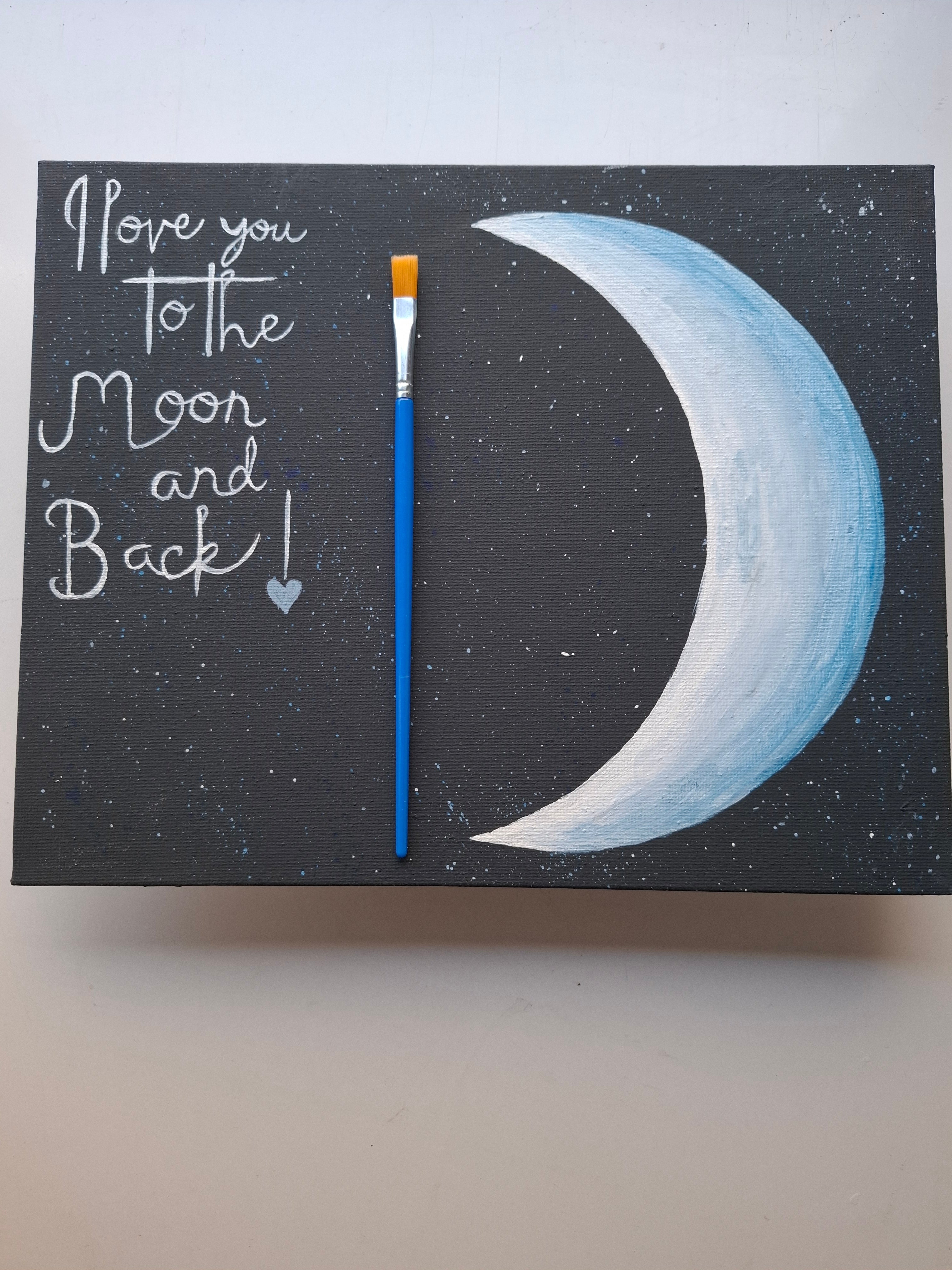 I Love You to the Moon and Back – Hand & Footprint Keepsake