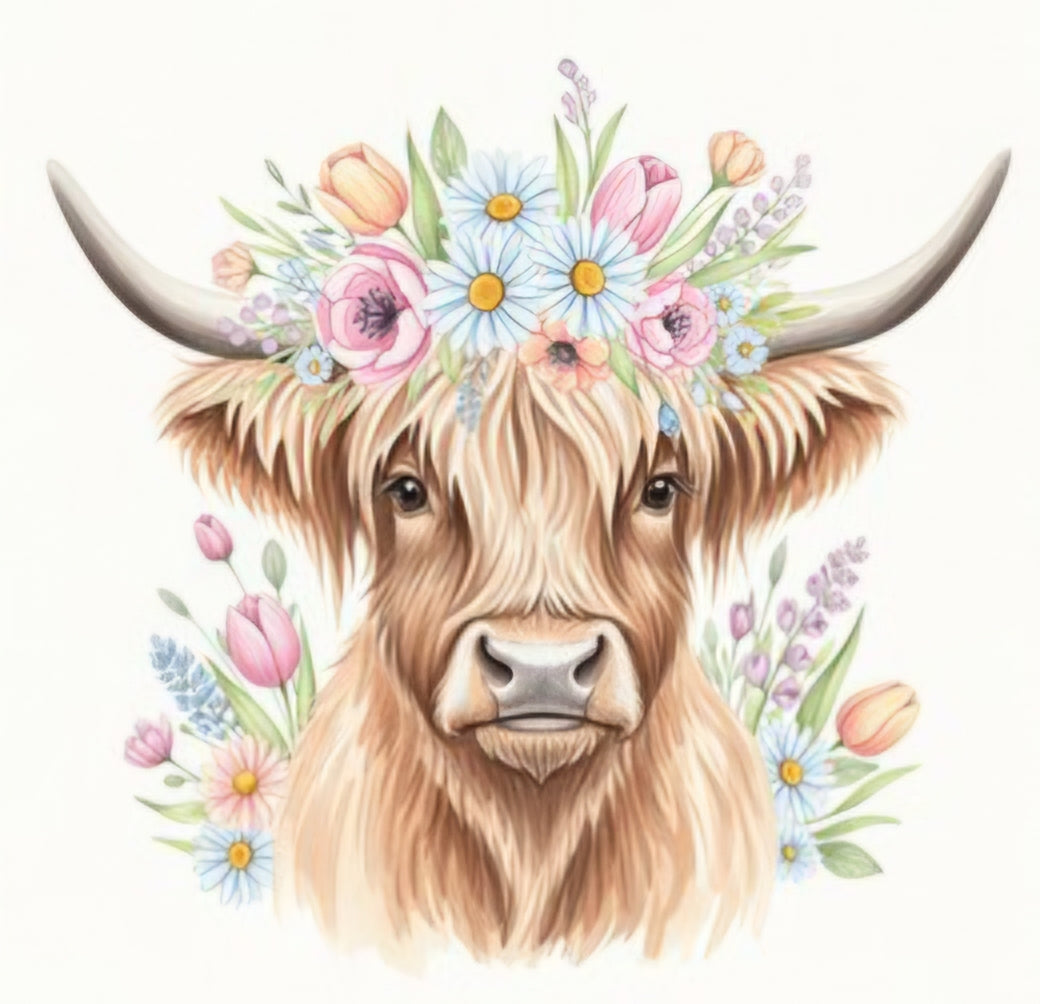 Highland Cow Paint Kit