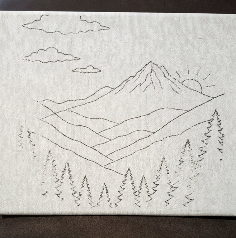 Mountain Sunset Paint Kit